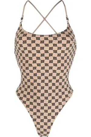 MISBHV Tops, Dames, , XS, Monogram Signature One Piece Badpak