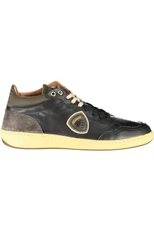 Blauer Schoenen, Heren, Zwart, 41 EU, Zwarte Veterschoenen met Contrastdetails