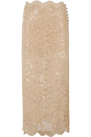 Paco rabanne Kleedjes, Dames, , S, Stijlvolle Geplooide Rok