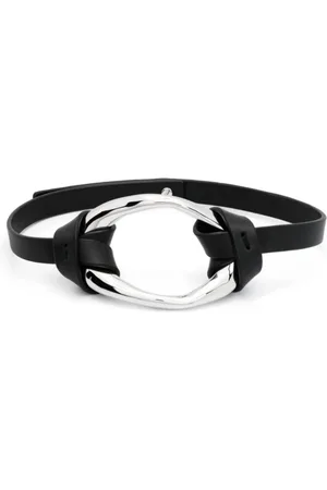 Jil Sander Accessoires, Dames, Grijs, ONE Size, Zwart Zilveren Ketting