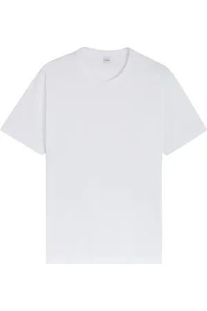 Aspesi Tops, Heren, Wit, S, Katoen, Katoenen Jersey T-Shirt