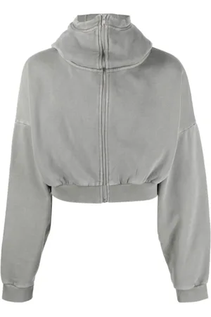 Entire Studios Sweatshirts & Hoodies, Dames, Grijs, S, Katoen, Rhino Full Zip Jacket