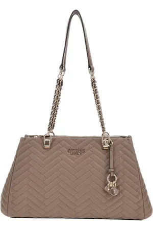 Guess Tassen, Dames, Bruin, ONE Size, Stijlvolle Handtas Shopper