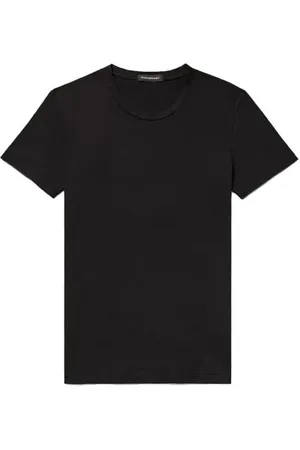 Ermenegildo Zegna Tops, Heren, Zwart, M, Katoen, T-Shirt