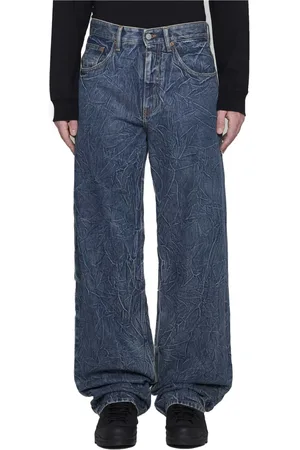 Maison Margiela Jeans, Heren, Blauw, W27, Katoen, Stijlvolle Jeans
