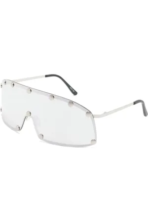 Rick Owens Accessoires, Dames, Grijs, ONE Size, Shield Zonnebril