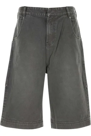 Entire Studios Korte broeken, Heren, Grijs, XL, Denim, Donkergrijze Denim Bermuda Shorts
