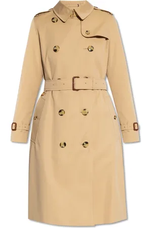 Burberry Mantels, Dames, , M, Katoen, Katoenen trenchcoat