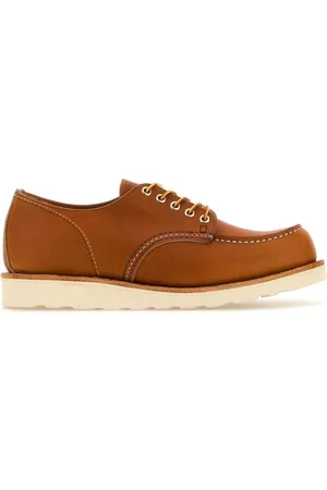 Red Wing Schoenen, Heren, Bruin, 44 EU, Karamel Leren Veterschoenen