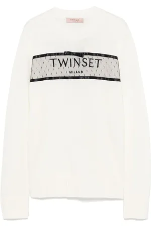 Twin-Set Truien, Dames, , XL, Wol, Elegante Wol Kasjmier Trui