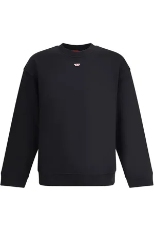 Diesel Sweatshirts & Hoodies, Heren, Blauw, XL, Katoen, Urban Sweatshirt met Oval D Logo