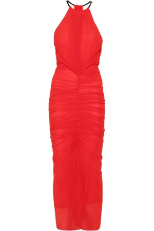 MUGLER Kleedjes, Dames, Rood, M, Polyester, Poppy Jurk