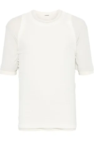 Jil Sander Tops, Heren, Wit, M, Casual T-shirt Kit