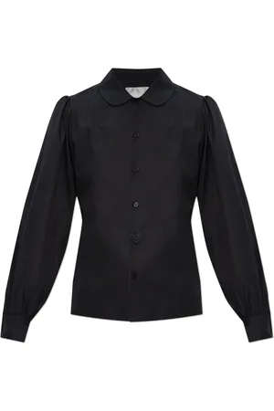 Comme des Garçons Blouses & Shirts, Dames, Zwart, L, Katoen, Katoenen Shirt