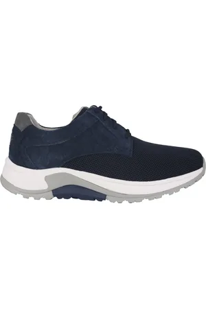 Gabor Schoenen, Heren, Blauw, 42 1/2 EU, Leer, Blauwe rollende sneaker voor heren