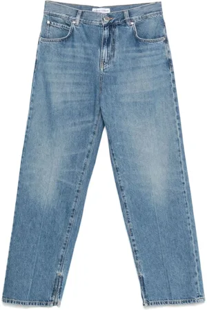 Pinko Jeans, Dames, Blauw, W27, Indigo Blauwe Jeans Klassieke Vijf Zakken