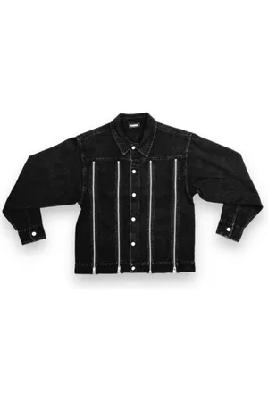 Pleasures Jassen, Heren, Zwart, L, Denim, Zwarte Denim Trucker Jack