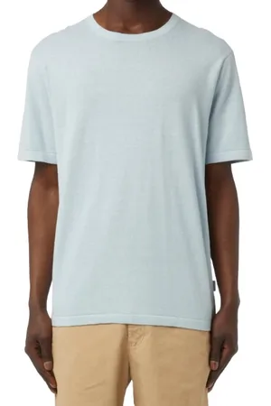 Michael Kors Tops, Heren, Blauw, L, Katoen, Stijlvolle Trui voor Mannen