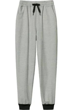 Twin-Set Broeken, Dames, Grijs, S, Polyester, Elegante Houndstooth Broek Multicolor