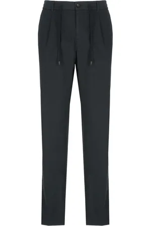 PESERICO SIGN Broeken, Heren, Blauw, 2Xl, Katoen, Blauwe Katoenen Elastische Taillebroek