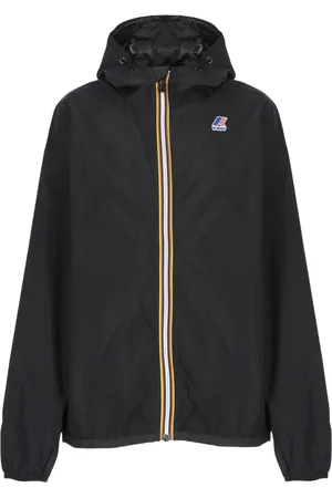 K-Way Jassen, Dames, Zwart, S, Zwarte Waterdichte Hoodie met Logo