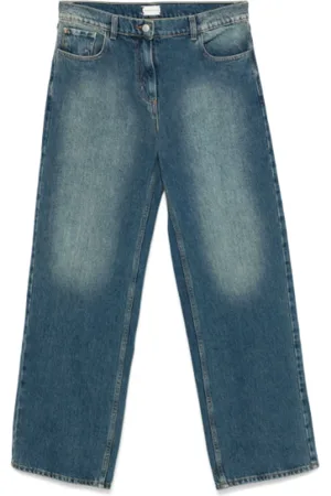 MAGDA BUTRYM Jeans, Dames, Blauw, L, Denim, Blauwe Denim Broek