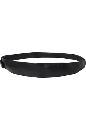Patrizia Pepe Accessoires, unisex, Zwart, ONE Size, Leer, Brede leren riem voor kinderen