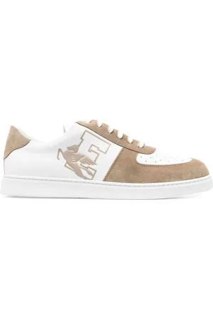 Etro Schoenen, Heren, Veelkleurig, 41 EU, Beige Leren Casual Sneakers