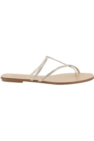 Pedro Garcia Schoenen, Dames, Grijs, 39 EU, Elegante Rhinestone Sandalen