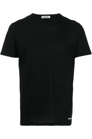 Jil Sander Tops, Heren, Zwart, XL, T-shirt met korte mouwen