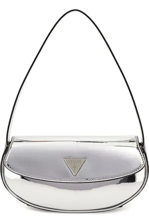 Guess Tassen, Dames, Grijs, ONE Size, Elegante Schoudertas met Flap