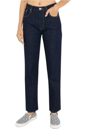 Kenzo Jeans, Dames, Blauw, W25, Katoen, Navy Slim Fit Jeans