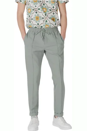 Antony Morato Broeken, Heren, Groen, L, Katoen, Groene broek met kant en zakken