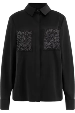 Guess Blouses & Shirts, Dames, Zwart, XL, Marguerite Blouse