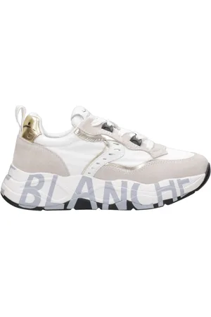 Voile blanche Schoenen, Dames, Veelkleurig, 38 EU, Suède, Sneakers met contraststiksels en logo