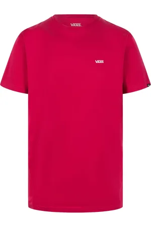 Vans Tops, Heren, Rood, 2Xl, Katoen, Logo Tee Shirt voor Mannen