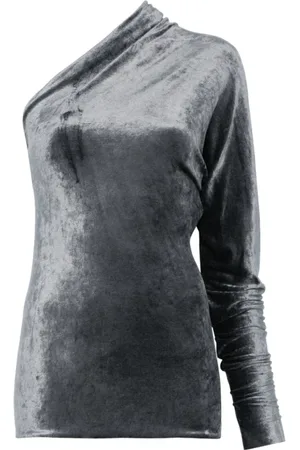 Rick Owens Blouses & Shirts, Dames, Blauw, L, Steel Top