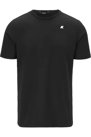K-Way Tops, Heren, Zwart, 2Xl, Katoen, Licht Stretch Jersey T-shirt