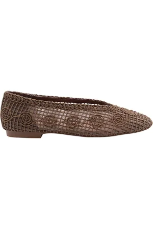 Bibi Lou Schoenen, Dames, Bruin, 40 EU, Elegante Ballerina Schoenen met Ozuna Detail