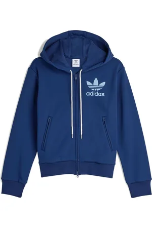 adidas Sweatshirts & Hoodies, Heren, Blauw, M, Katoen, Navy Track Hoodie Collegiate Style