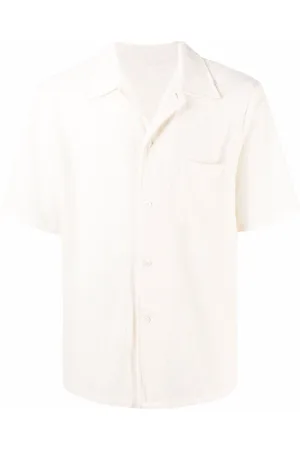 OUR LEGACY Overhemden, Heren, Wit, L, Box Shirt met Korte Mouwen