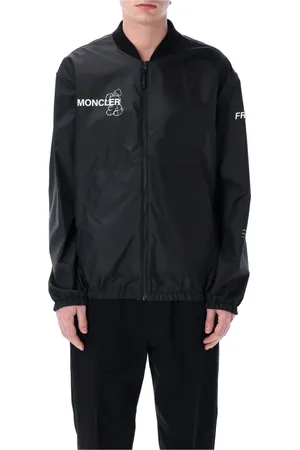 Moncler Jassen, Heren, Zwart, XL, Nylon, Zwarte Bomberjack Ss 25