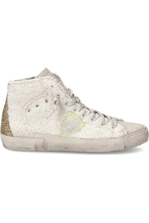 Philippe model Schoenen, Dames, Wit, 36 EU, Katoen, Sneakers Prsx Tennis