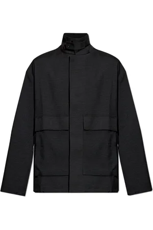 Y-3 Jassen, Heren, Zwart, M, Polyester, Jas met decoratieve franjes