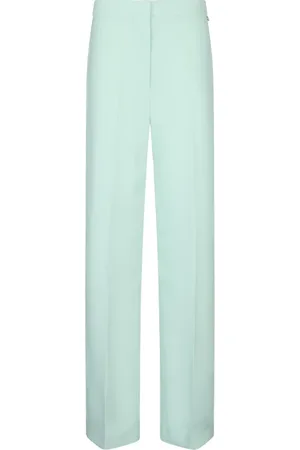 Liu Jo Broeken, Dames, Groen, 2Xs, Broek met split