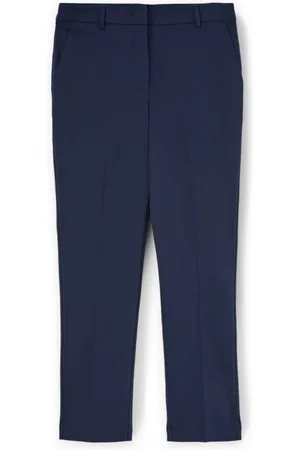 Motivi Broeken, Dames, Blauw, M, Katoen, Normale broek gemaakt van technische stof