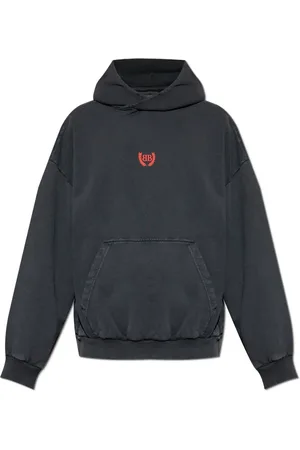 Balenciaga Sweatshirts & Hoodies, Heren, Zwart, S, Katoen, Sweatshirts & Hoodies