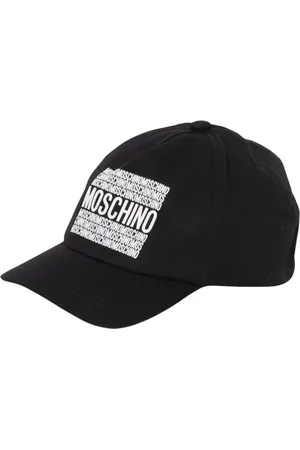 Moschino Accessoires, unisex, Zwart, 50 CM, Katoen, Kinderen Zwarte Baseballpet Logo