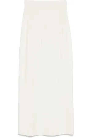 MUGLER Rokken, Dames, Wit, XS, Off Rok Elegant Stijl