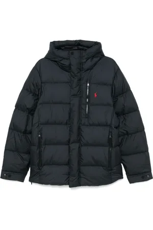 Ralph Lauren Jassen, Heren, Zwart, 2Xl, Polyester, Zwarte Bomberjack Casual Stijl